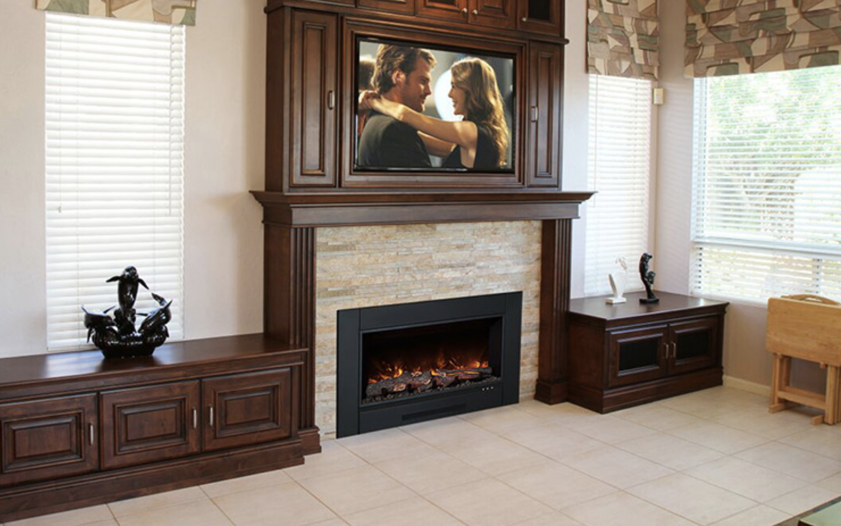 The Zcr Series Electric Fireplace Insert Available From Urban