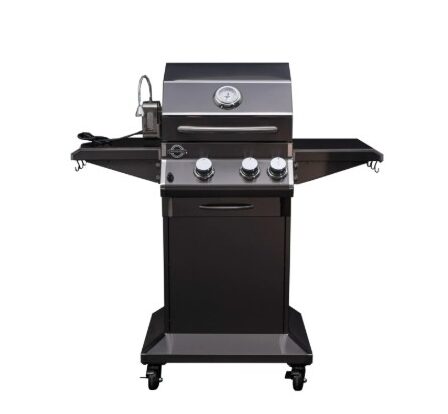 Jackson Grills LUX 400 2-Burner Black Stainless Steel Gas Grill Cart - Propane